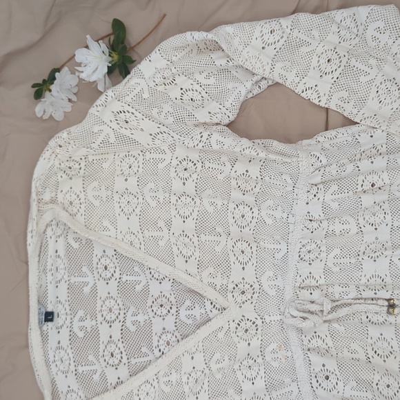 Nautica Anchor Off White Swim Cover Up - Picture 1 of 8